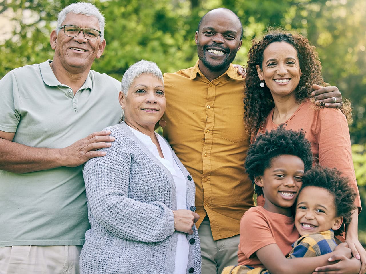 Multigenerational family portrait